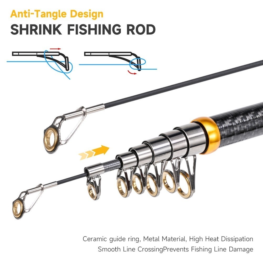For Various Fish Species Portable Fishing Rod Casting Rod Lightweight Design