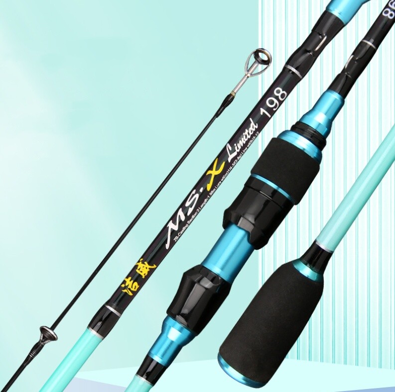 1.68M/1.8M Carbon Fiber Fishing Rod Spinning Casting Rods Lure Pole Lure WT 2-8g