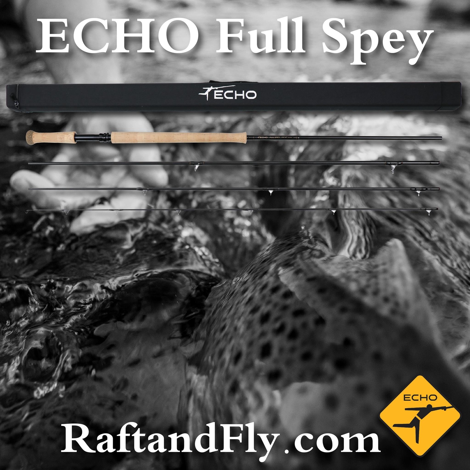 ECHO Full Spey 8wt 13’0″ – Lifetime Warr. – FREE SHIPPING