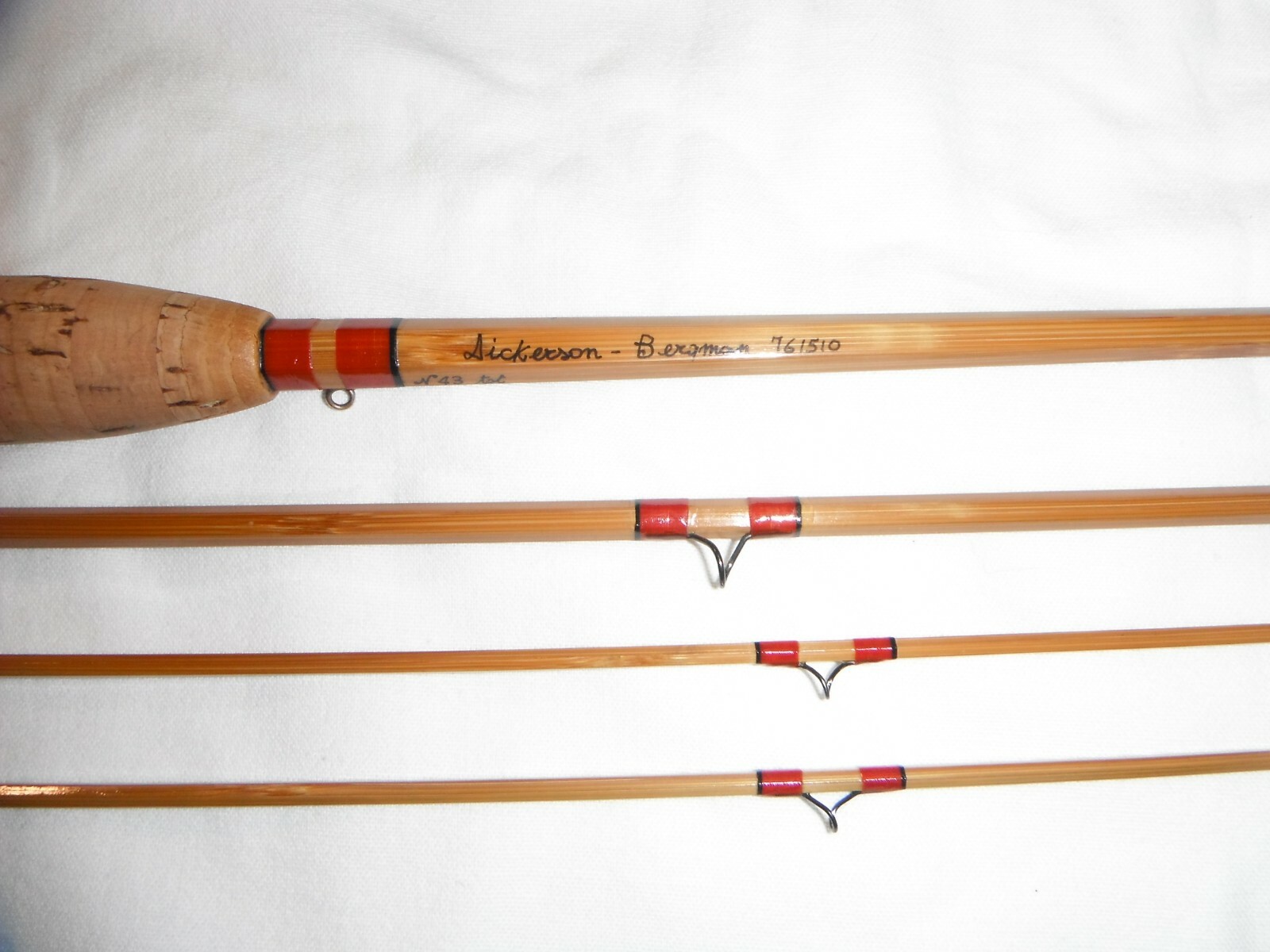 Fly Rod bamboo reproduction Dickerson 761510 7’6” linea 4#5 .(2TIP)