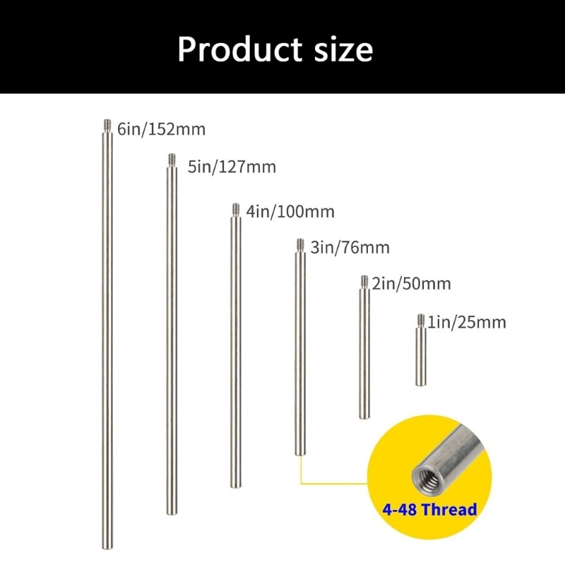 Extension Rod And Lift Bar Set For Industrial Applications Aluminum Construction