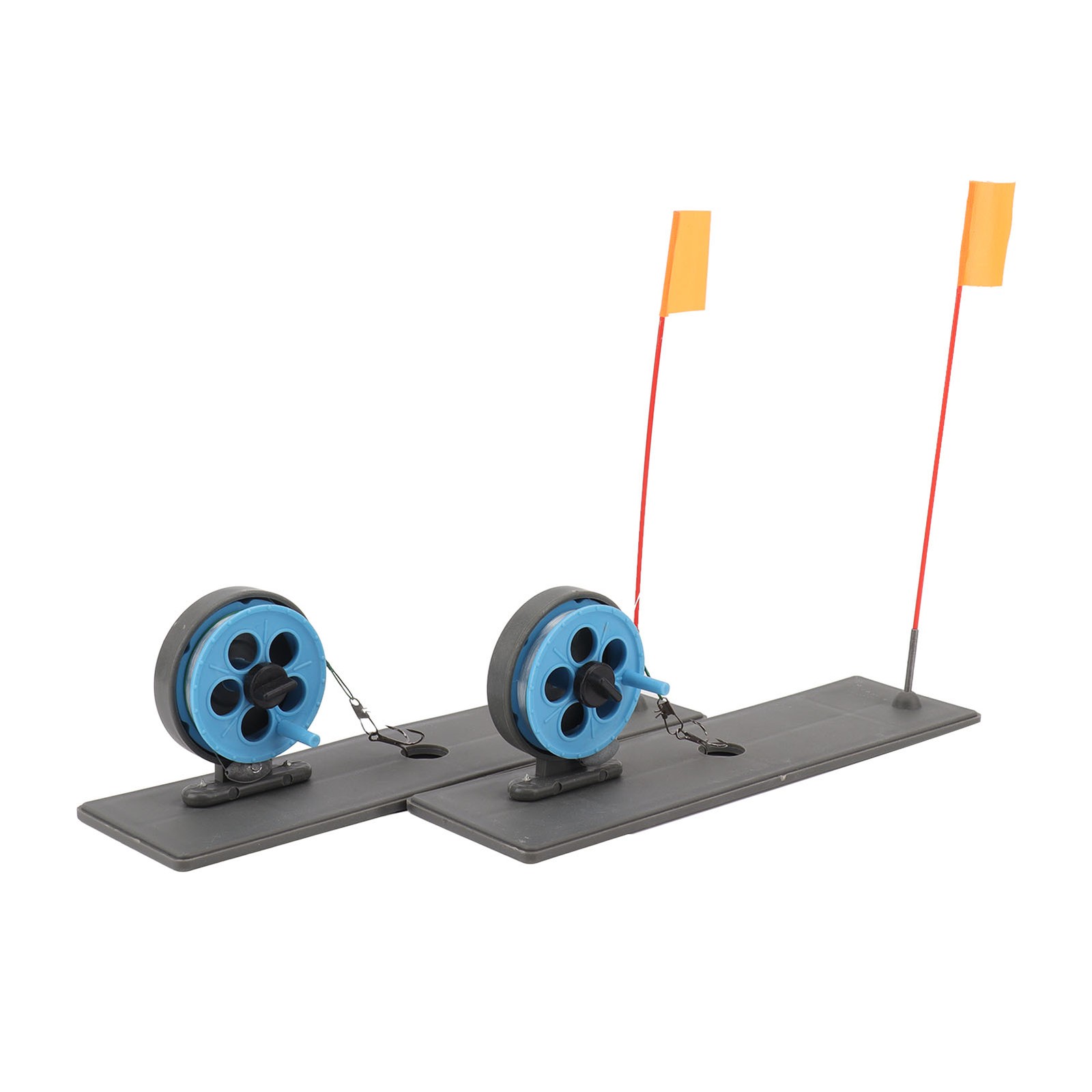 2pcs Ice Fishing Flag Rod Automatic Floating Portable Tip Up