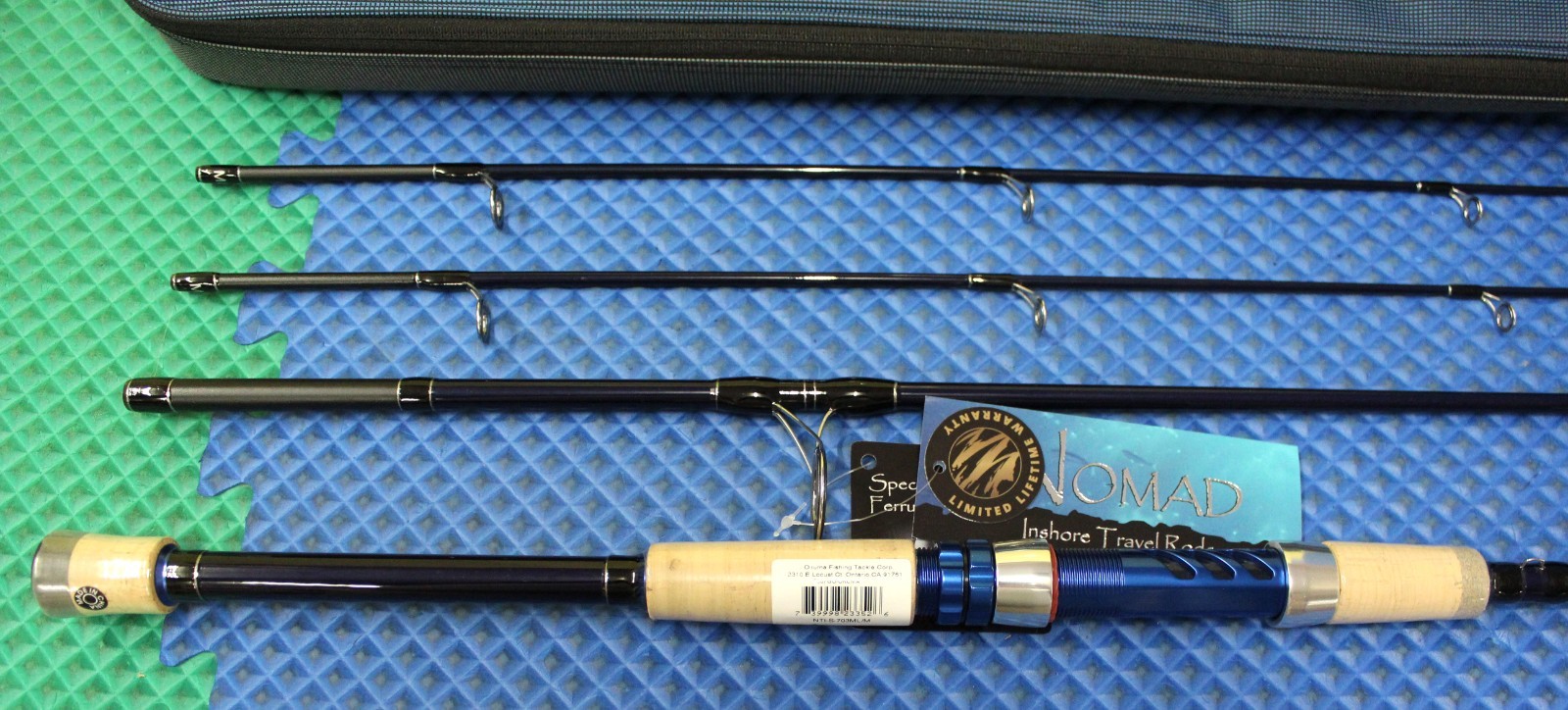 Okuma Nomad Inshore Travel Rod Spinning 3Pc Two Tips 7′ 0″ NTi-S-703ML/M