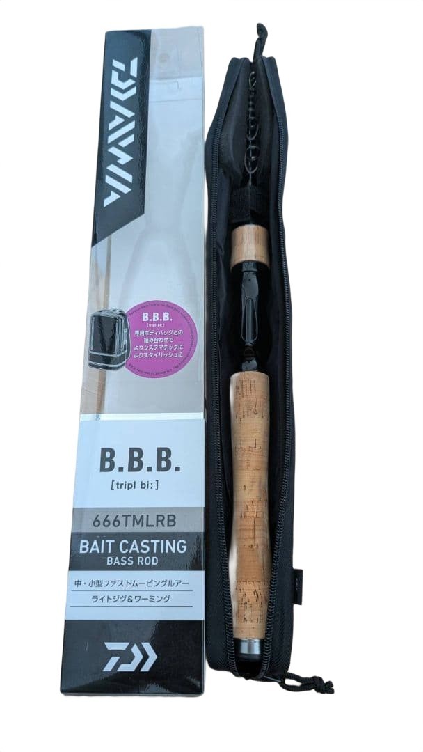 Daiwa B.B.B 666TMLRB Bass Baitcasting Multi-Piece Fishing Rod Used JDM