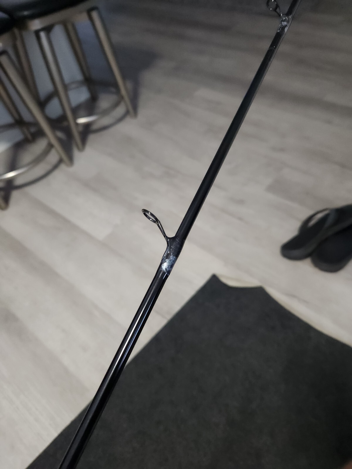 TCI Jigs Semi-Custom Black Pearl 7′ Inshore Spinning Fishing Rod 1pc 8-17lb MH x