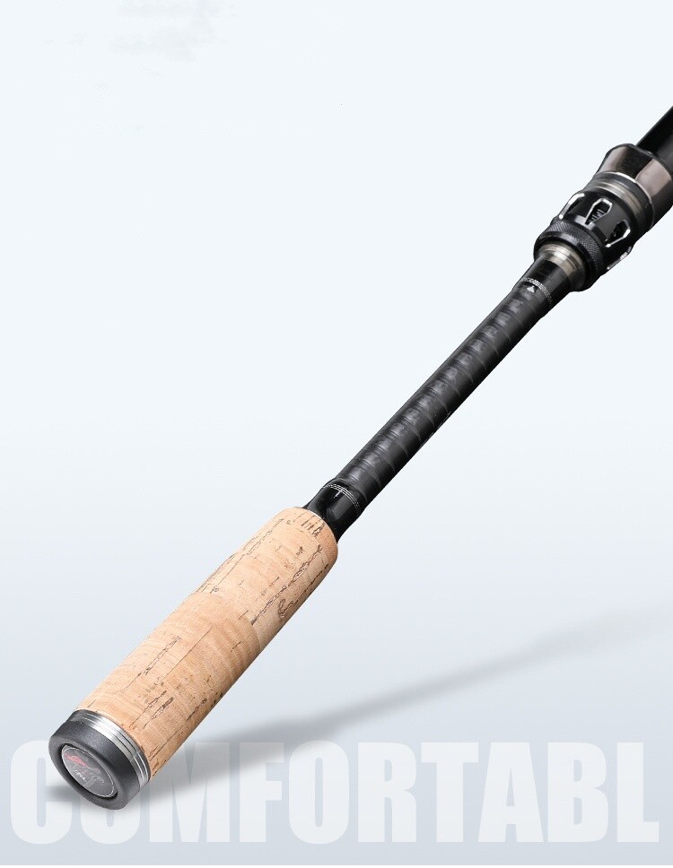 Fishing Rod 1.8M Spinning Casting Carbon Fiber Pole Lure Fishing Rod 2 sections