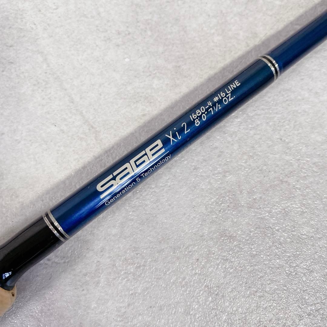 Sage Xi2 1680-4 Fly Fishing Rod 8’0″ 4pc 7 1/2oz 16 Fishing Tackle Gear