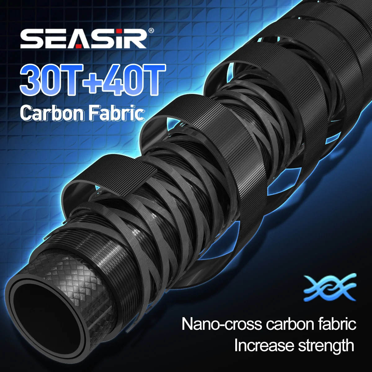 Seasir Riveria BFS Ultralight Fishing Rod 1.5-1.98M UL 30T+40T Carbon FUJI