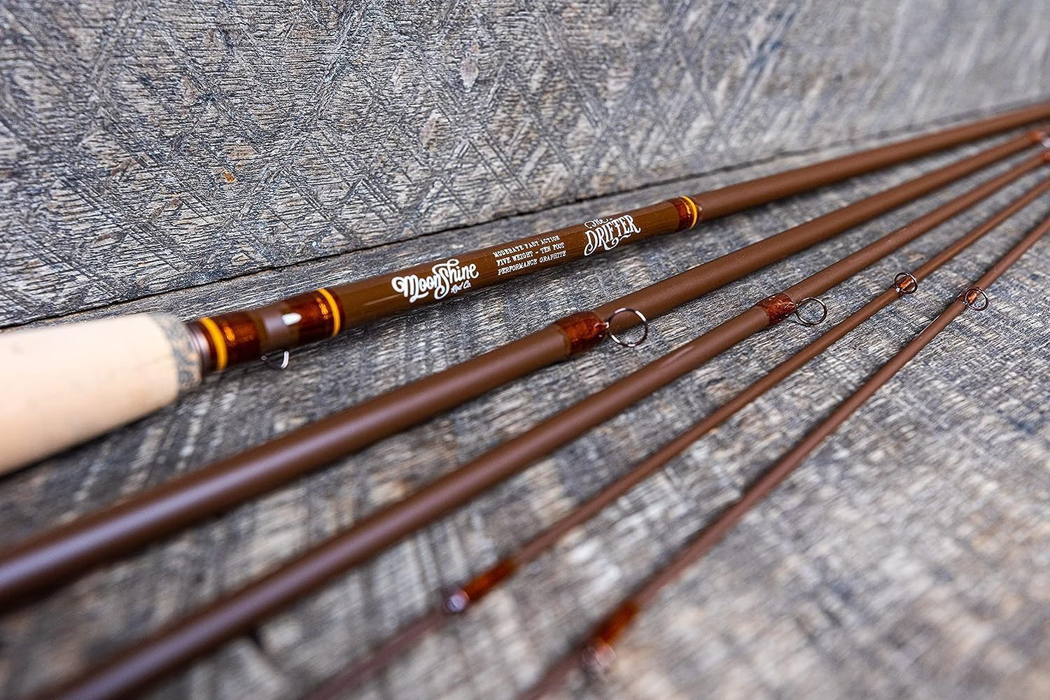 Moonshine Rod Company Fast Action Fly Fishing Rod – Carbon Fiber Graphite Rod wi