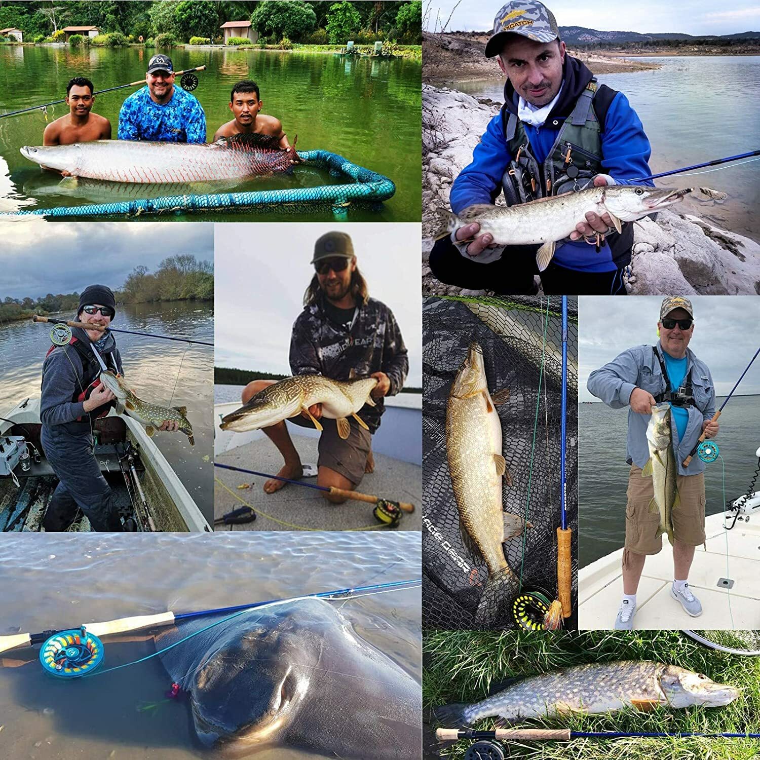 Maxcatch Saltwater Fly Fishing Rod 8/9/10//11/12wt 9ft Graphite IM10 Fast Action