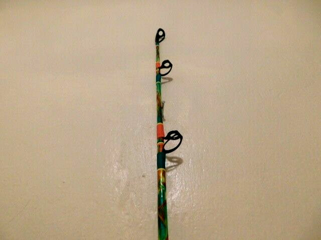CUSTOM CONVENTIONAL ROD 7′ TROPICAL MARBLE 25-50 LB TURBO’S NEW