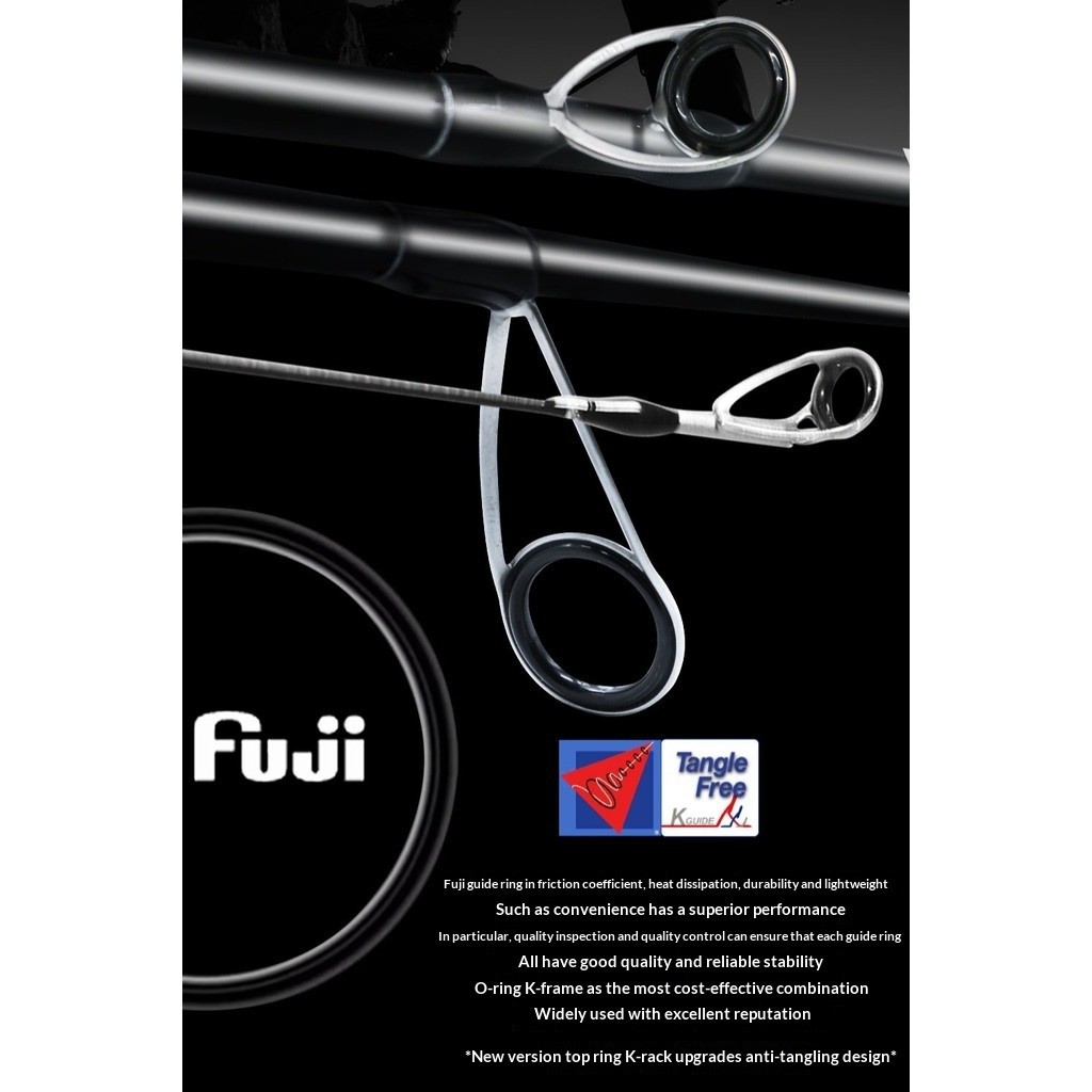 LAKEPATROL 7ft MH Spinning Rod Fuji Guide Cork Handle 6-18lb Freshwater Fishing