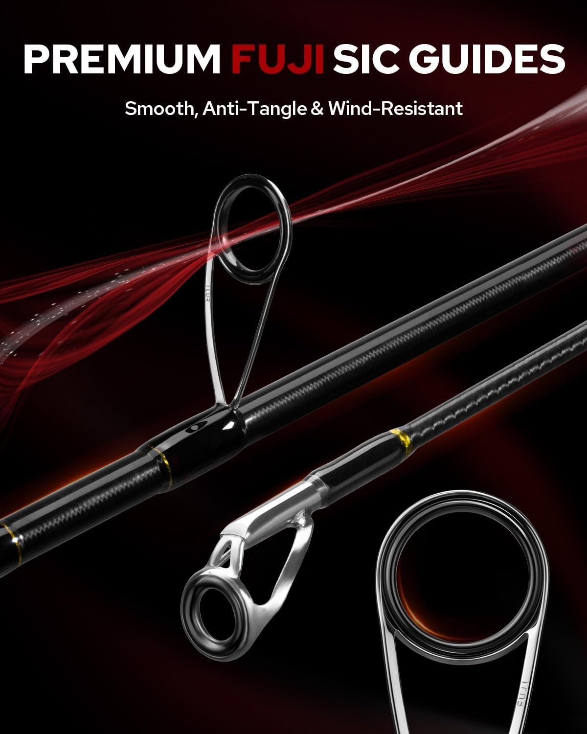 9’3″ MEDIUM FAST TRAVEL SPINNING ROD TORAY CARBON FUJI SIC SALTWATER TRUSCEND 🎣