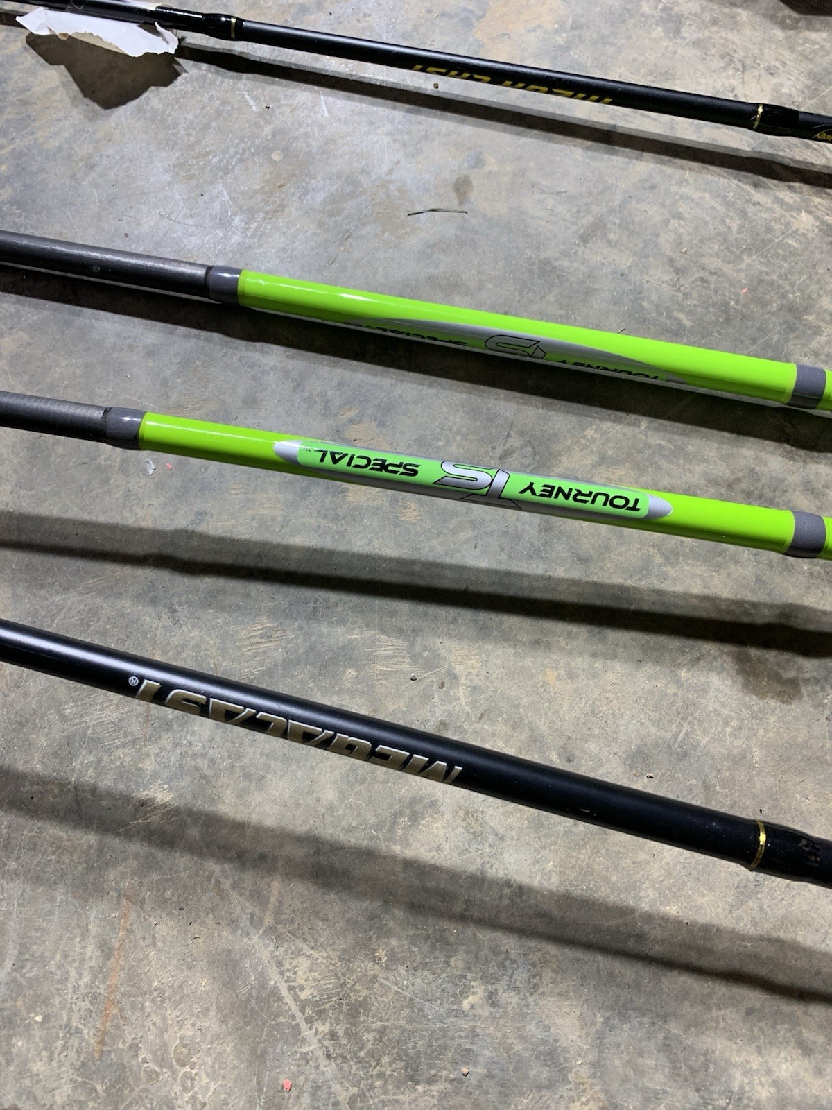 LOT OF 10 BASS PRO SHOPS FISHING RODS (BROKEN)