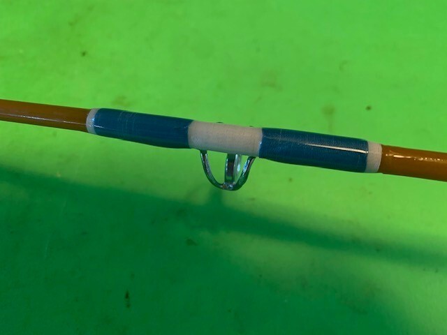 VINTAGE SABRE GOLDEN 6 FOOT 6 INCH 20 TO 50 POUND RATED CONVENTIONAL FISHING ROD