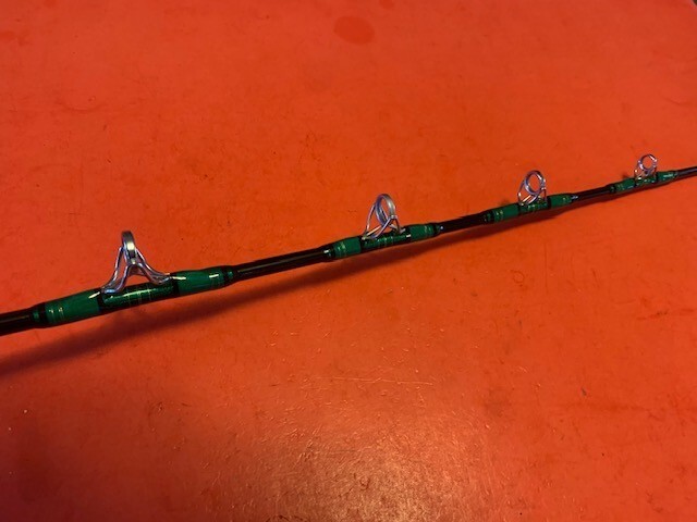 CUSTOM BUILT CALSTAR 6465 6 FOOT 6 INCH 20 TO 50 LB FISHING ROD PERFECTION FUJI