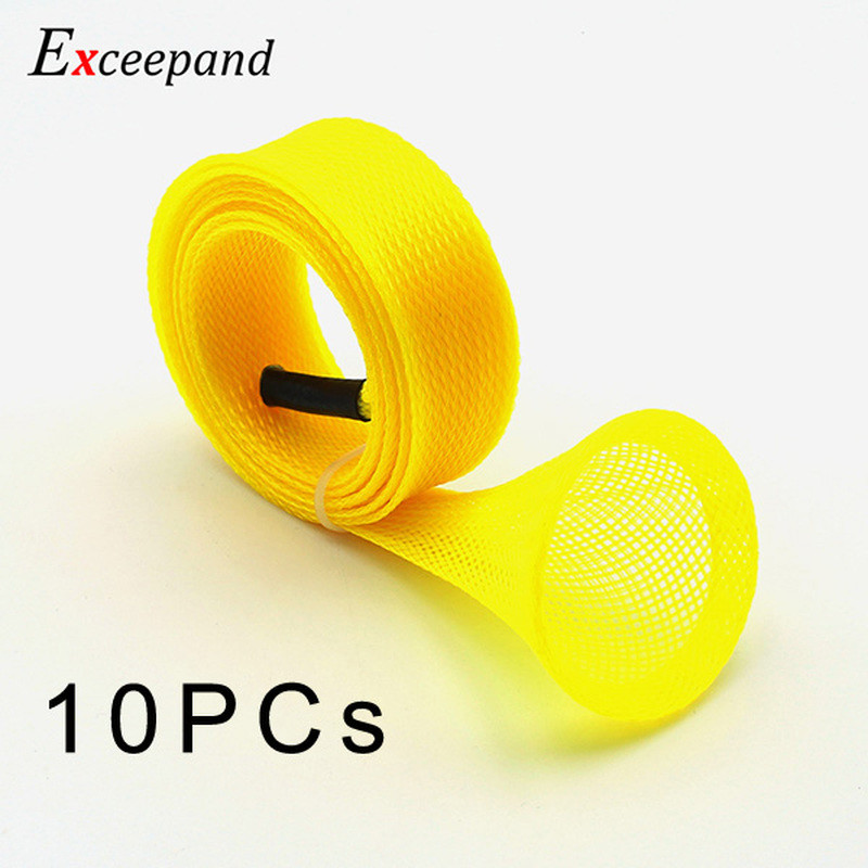 10 PCs Free Tangle Fishing Rod Sleeve Casting Fishing Rod Cover Pole Sock