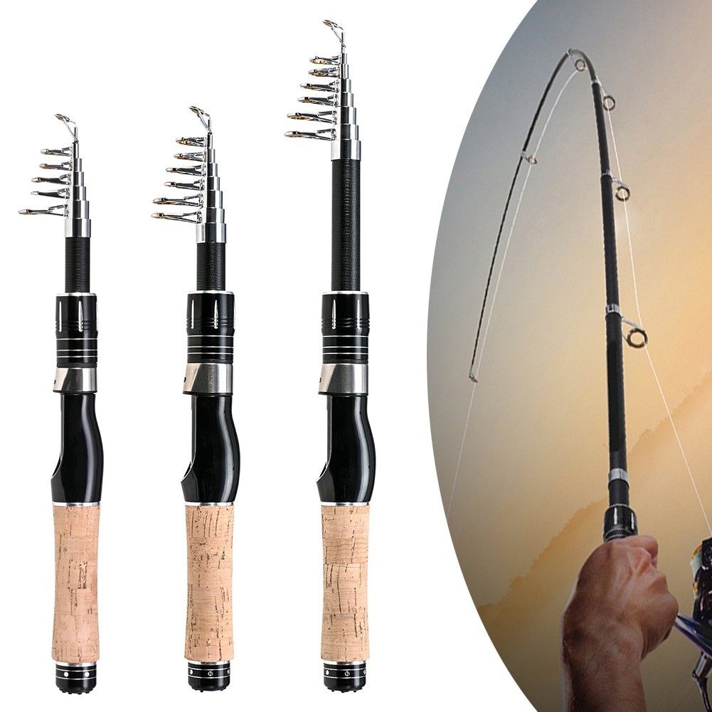 Portable 1 61m Fishing Rod Designed for Big Fish Catching and Easy Transport