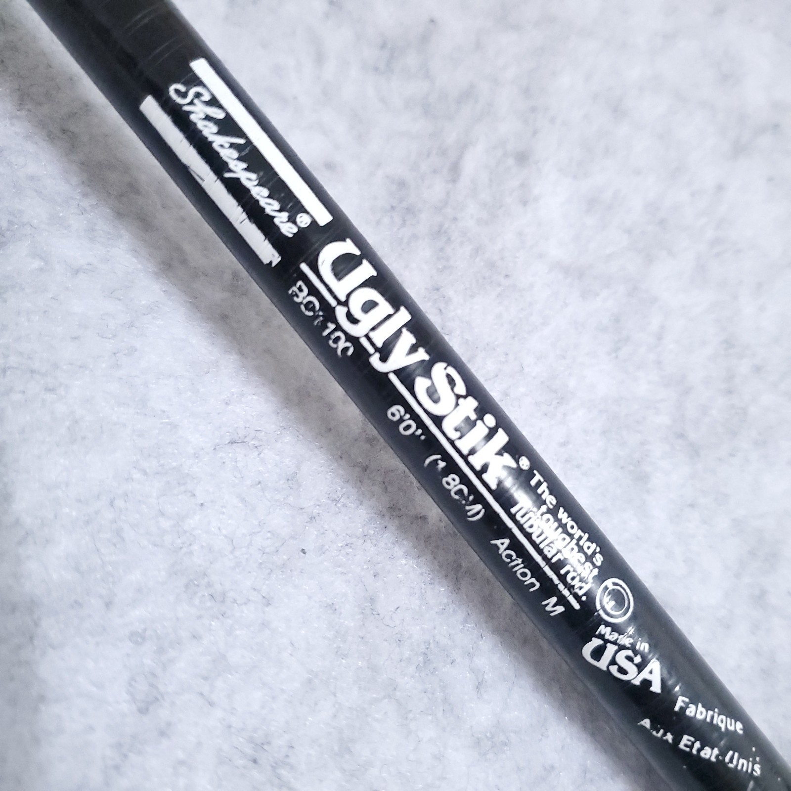 VTG SHAKESPEARE UGLY STIK BC1100 ~ 6′ ~ Med Action ~ PISTOL GRIP ~ USA MADE