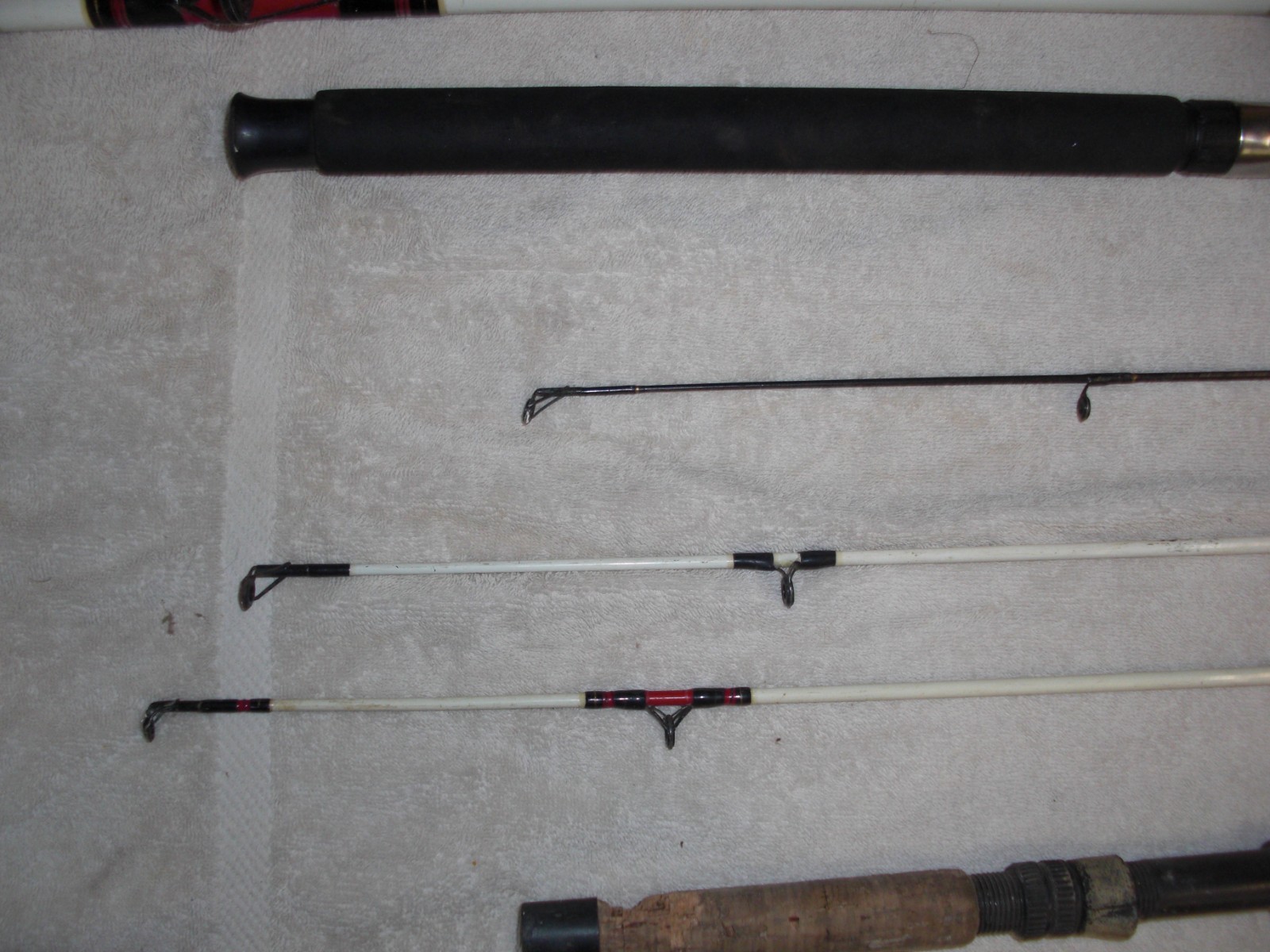 fishing poles—four used ones
