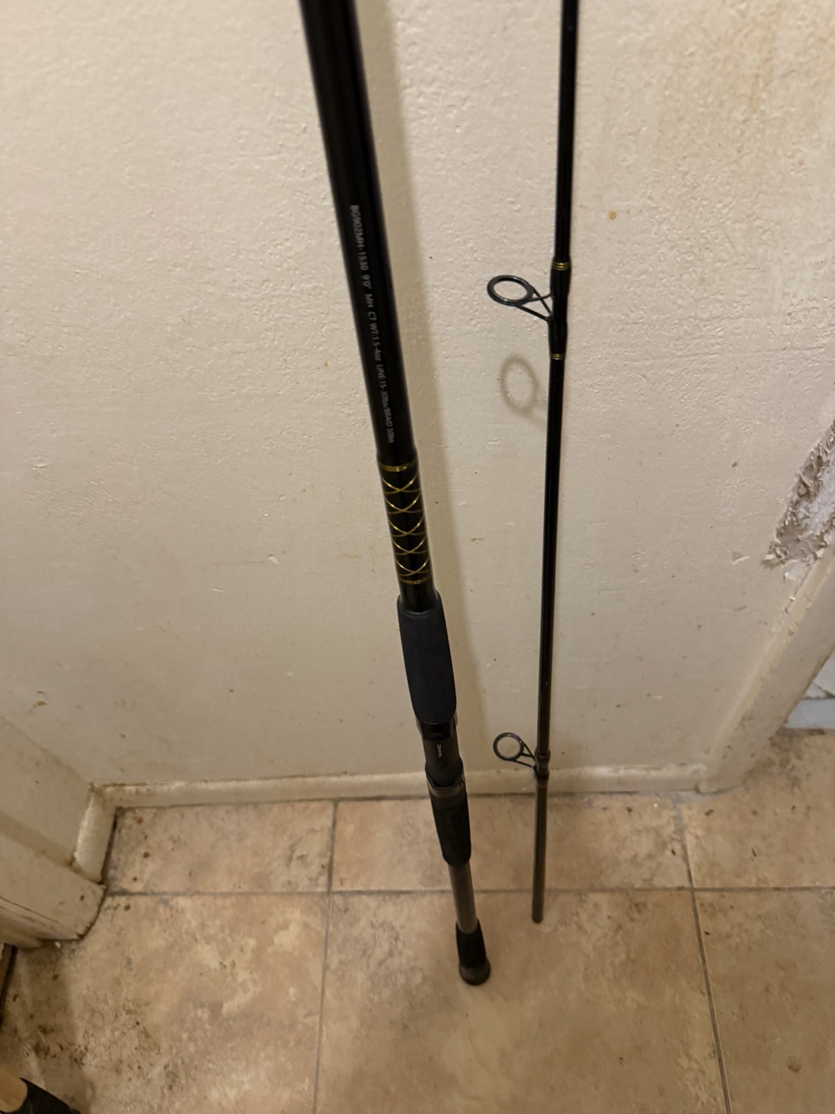 DAIWA BG SYSTEM SURF ROD 9′ 2 PC BG902MH-1530 15-30 LB MONO 50 LB BRAID