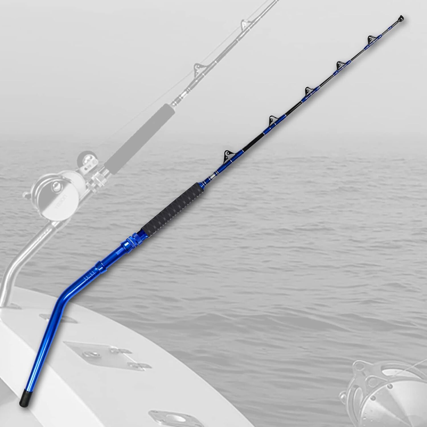 Straight/Bent Butt Trolling Rod Saltwater Offshore Fishing Pole Roller Big Game