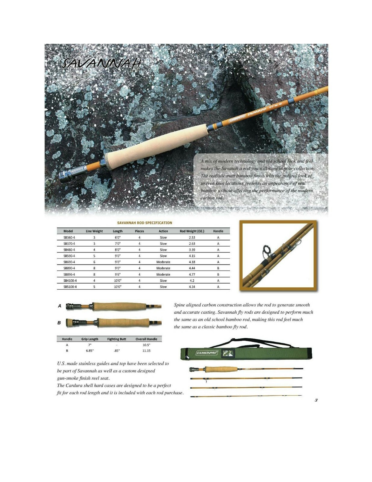 Carbonpro Savannah Rod 4 PCS