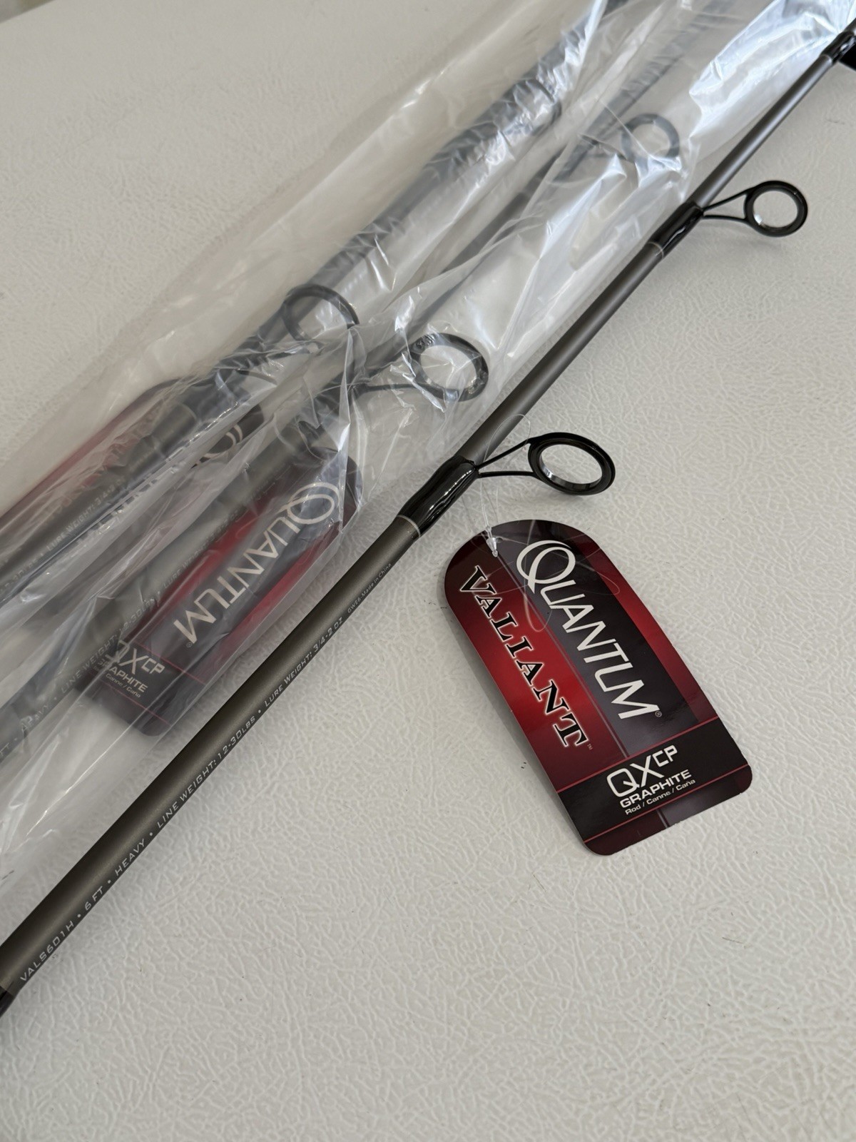 Lot Of 3 – NEW Quantum Valiant 6’ HEAVY Spinning Fishing Rods Poles 1-pc