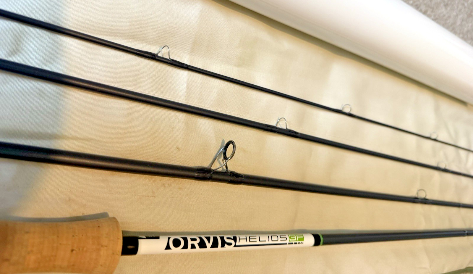 Orvis Helios 3F 9 Foot 6 Inch #6 4 Piece Trout Fly Rod with Bag & Travel Tube
