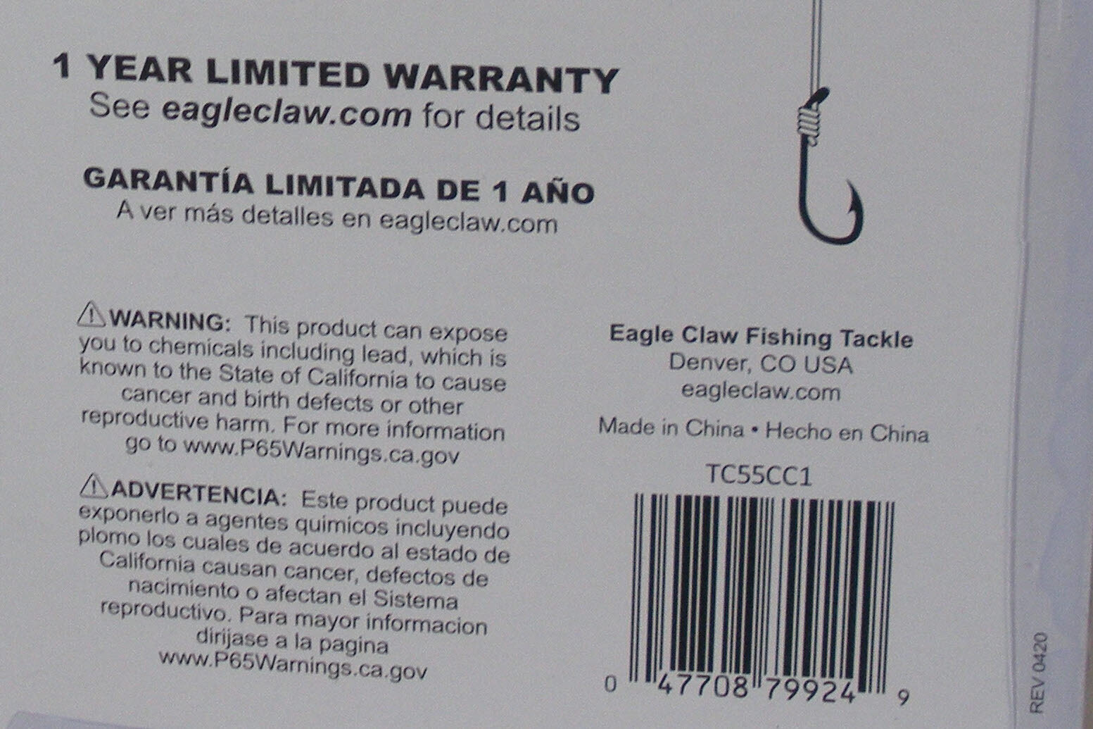 Eagle Claw TC55C1 Trait Zaldain 5FTLadies Spin Cast Combo with Tackle Box