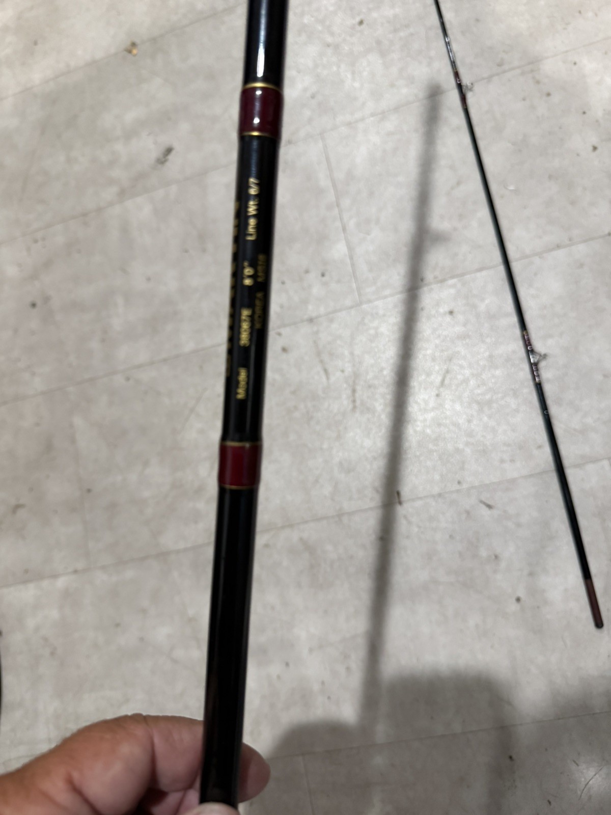 Martin Reel Company 8 Foot 2 Piece 6 /7 WT Fly Rod Model 38067E