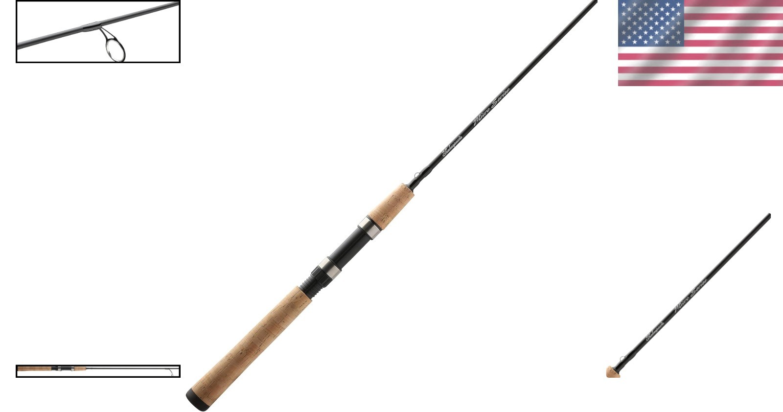 Lightweight 5’6″ Micro Spinning Rod – Perfect for Bass Fishing Adventures
