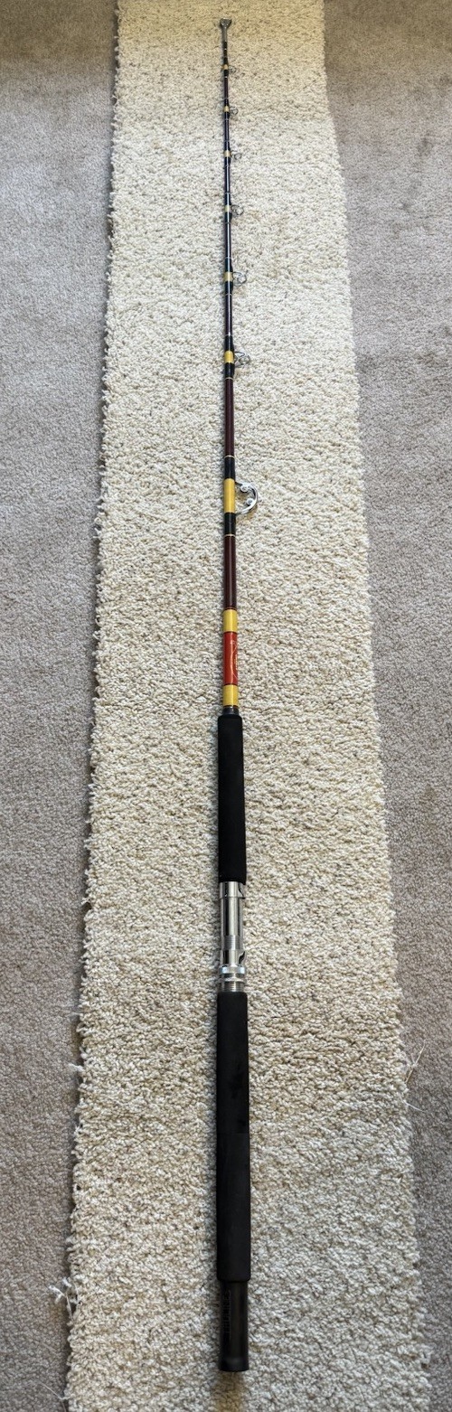 Vintage TruLine Dynamo AT50 Conventional Saltwater Big Game Fishing Rod.. “NICE”