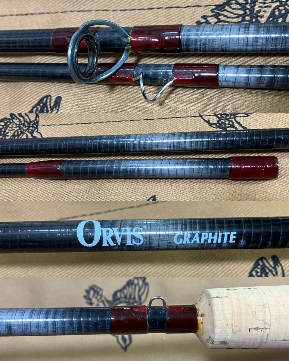 ORVIS GRAPHITE WESTERN 9′ 6 3.1/8oz Fishing Rod with Case and Bag Serial 0987