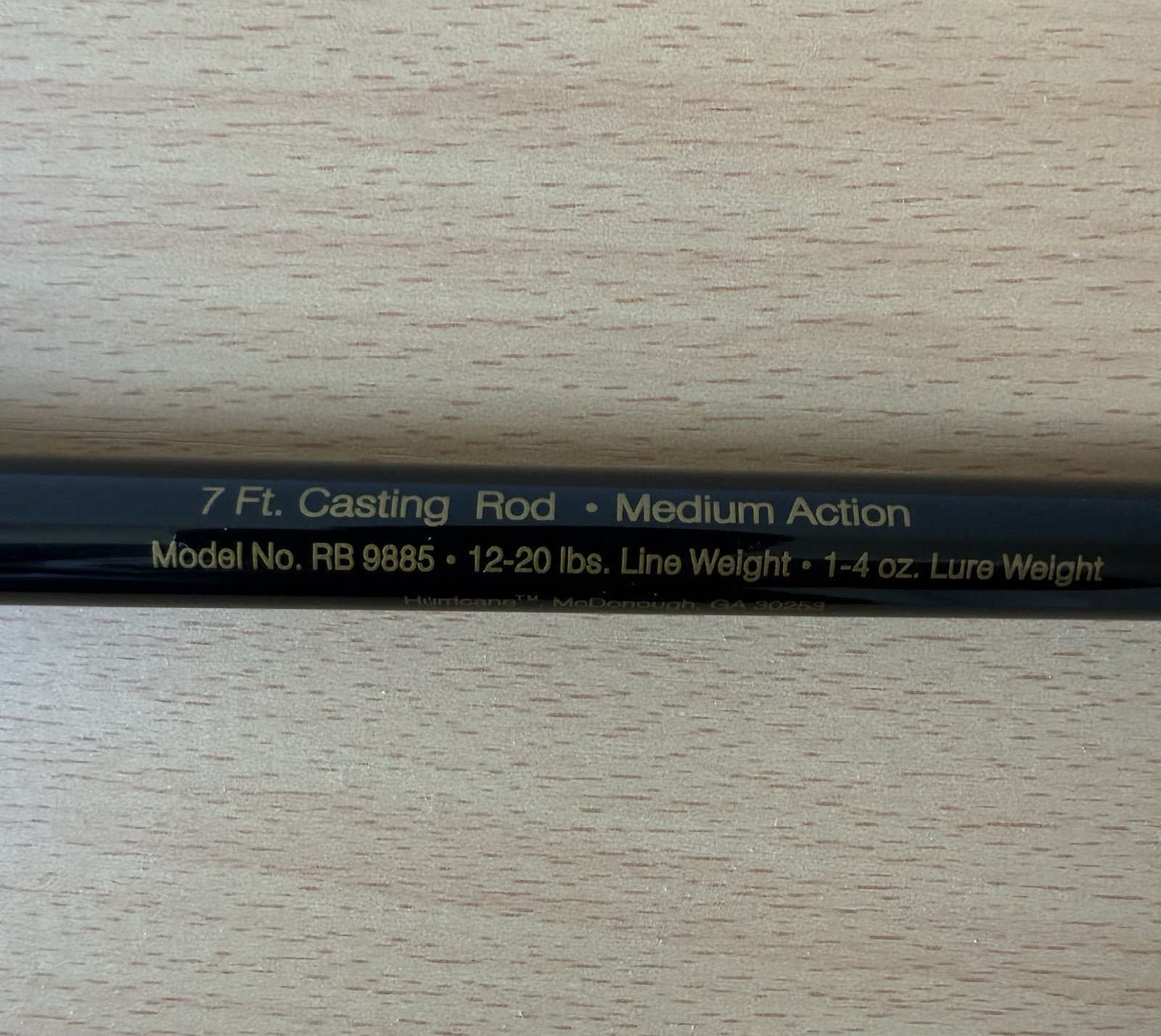 Hurricane Redbone Casting Rod 7′ Medium Action 12-20lb 1-4oz RB 9885( New) (P/U)
