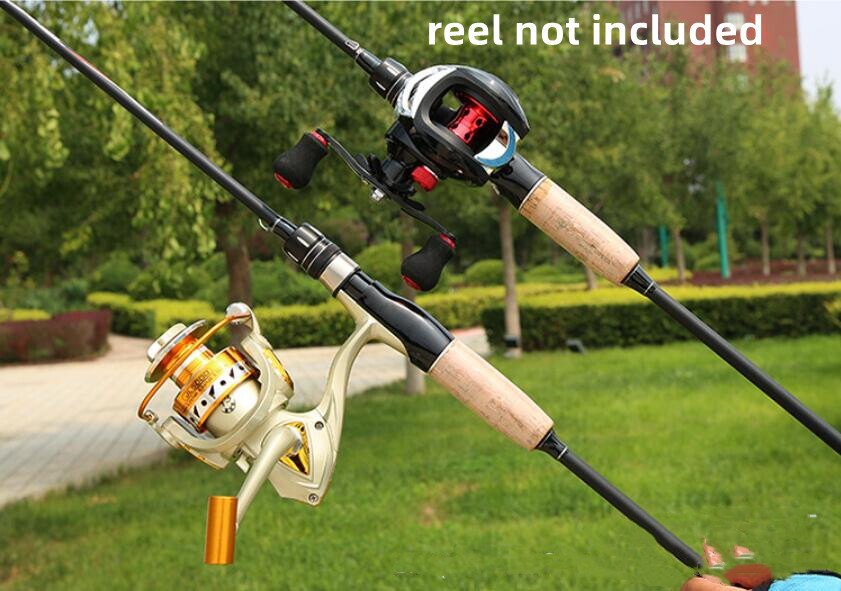 1.65M/1.8M Fishing Rod Carbon Fiber Spinning Casting Fishing Pole 2 Tip Fast Rod