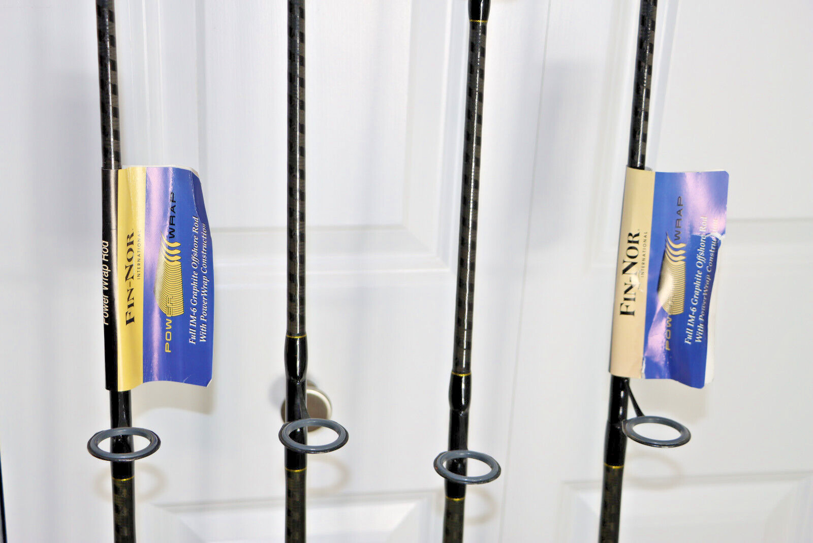 FIN-NOR Power Wrap Fishing Rod SaltWater Offshore PWSS 7′ C/W 16LBS LOT OF 4