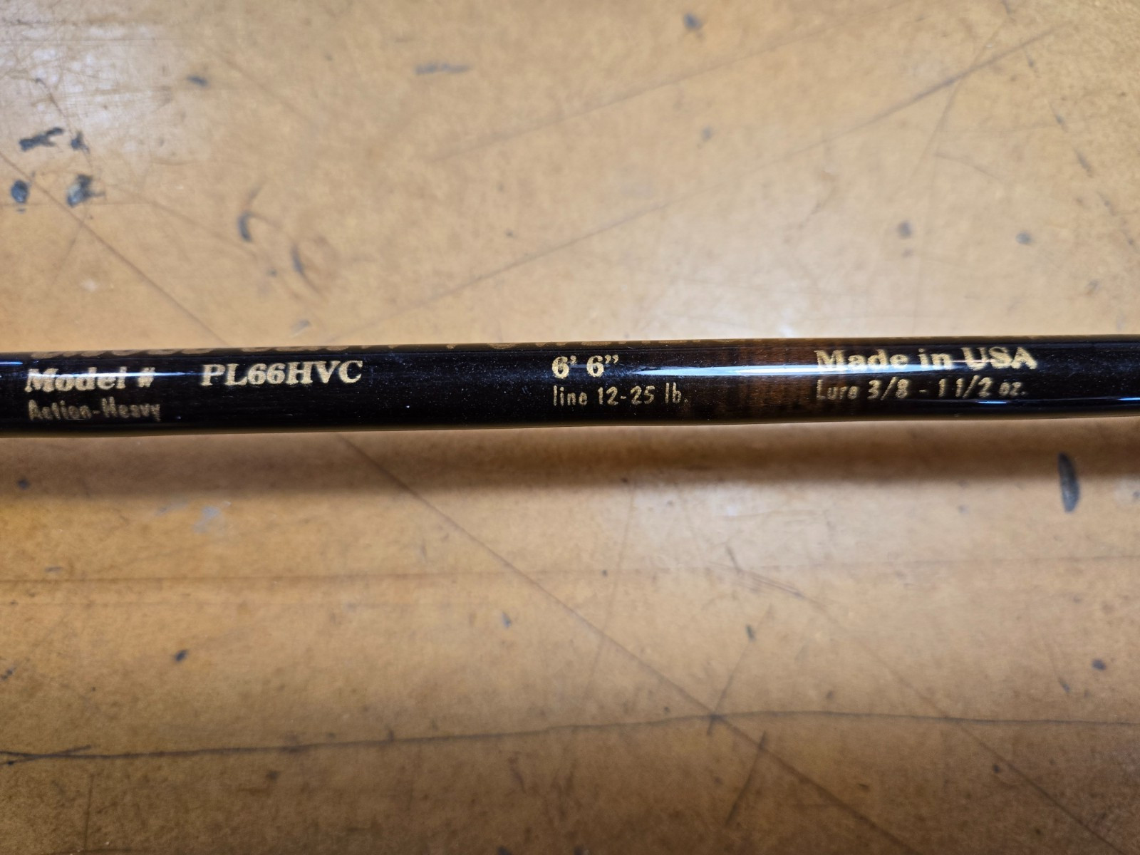 Two 6’6″ Graphite Casting Rods Shakespeare Ugly Stick & Eagle Claw Powerlight