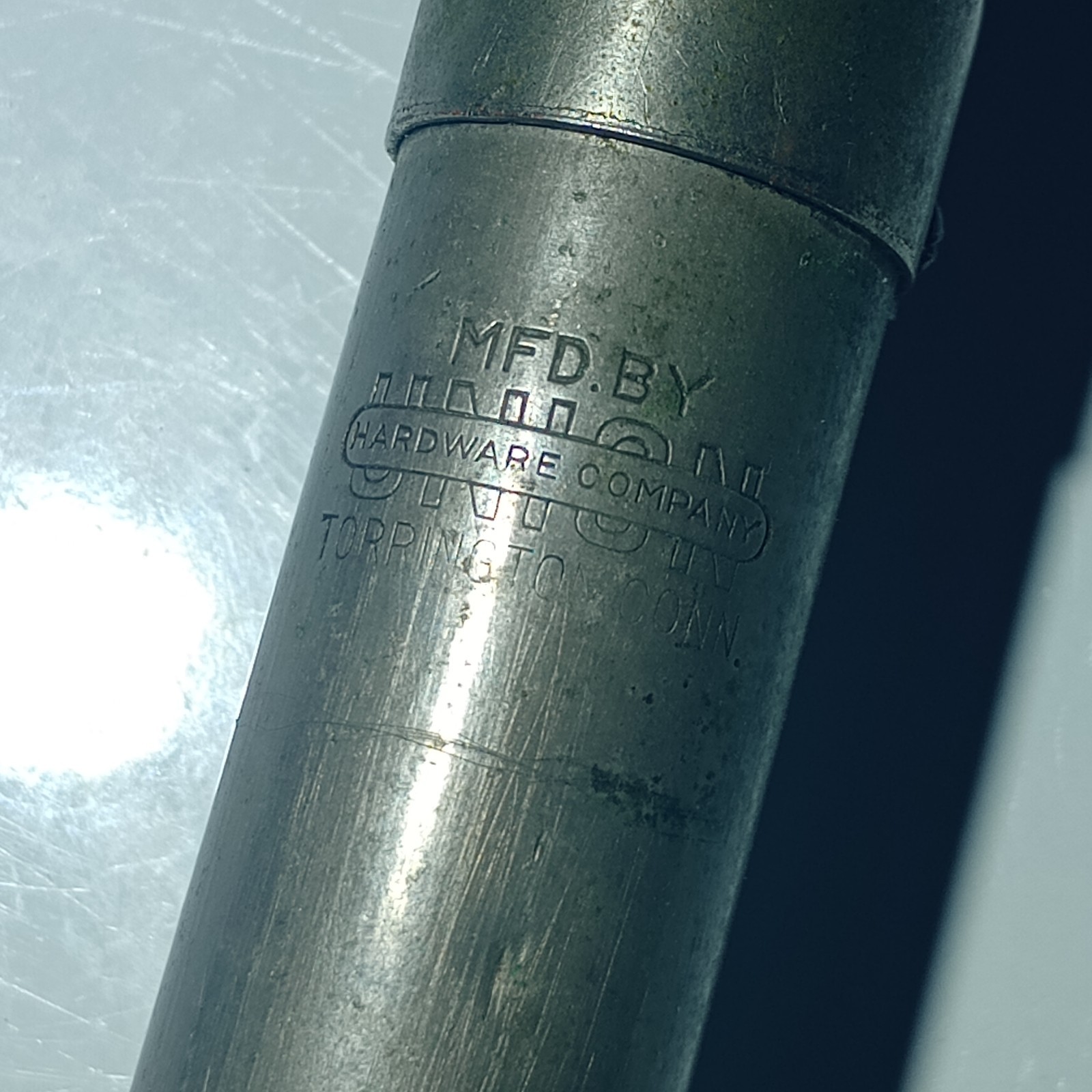 Vintage Union Hardware Fishing Rod Steel Telescoping Pole Torrington Conn fly