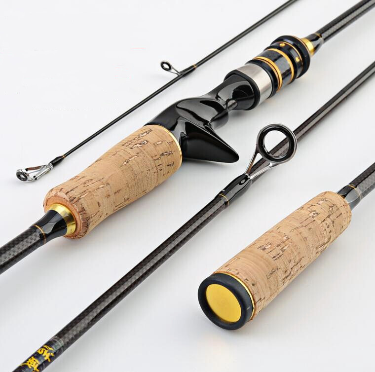 Spinning Casting Fishing Rod 1.65M/1.8M Carbon Travel Fishing Rods Poles Stream