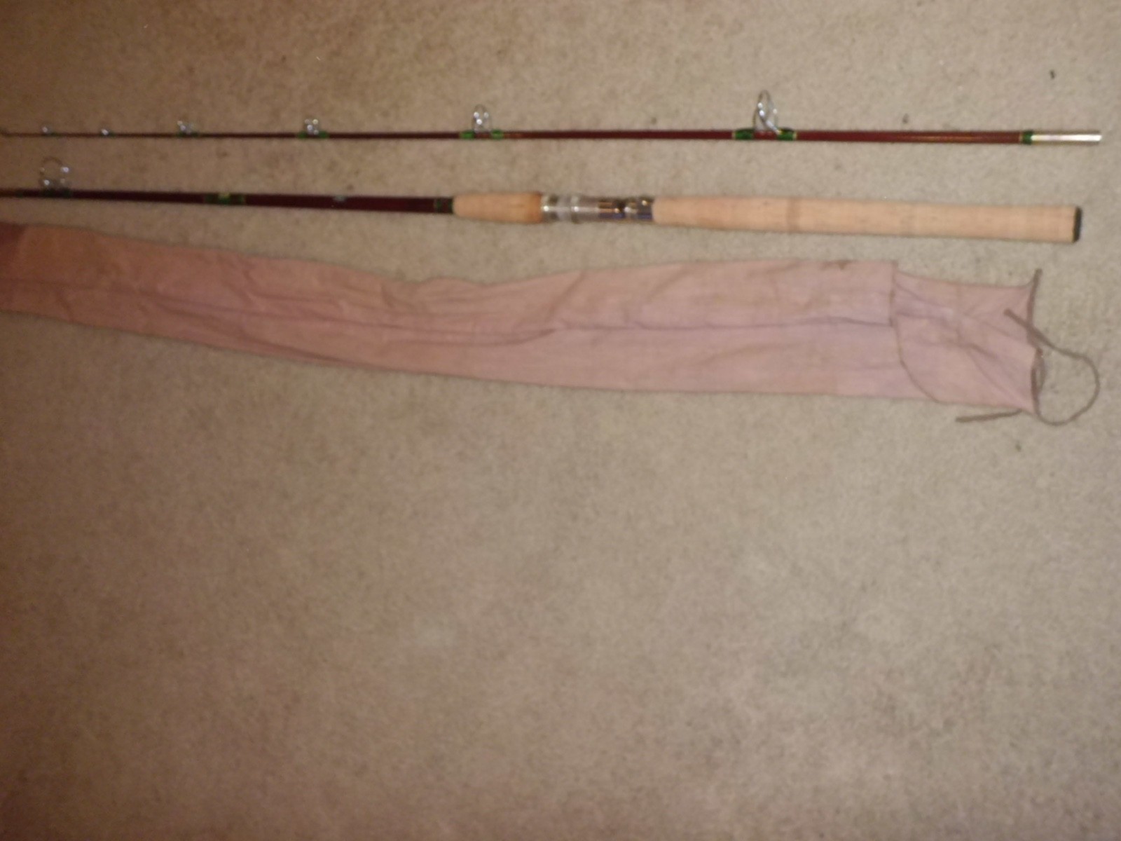 Vintage SILAFLEX Perfexion Model 71 Surf Spinning 10′ Rod- USA- 25 lb