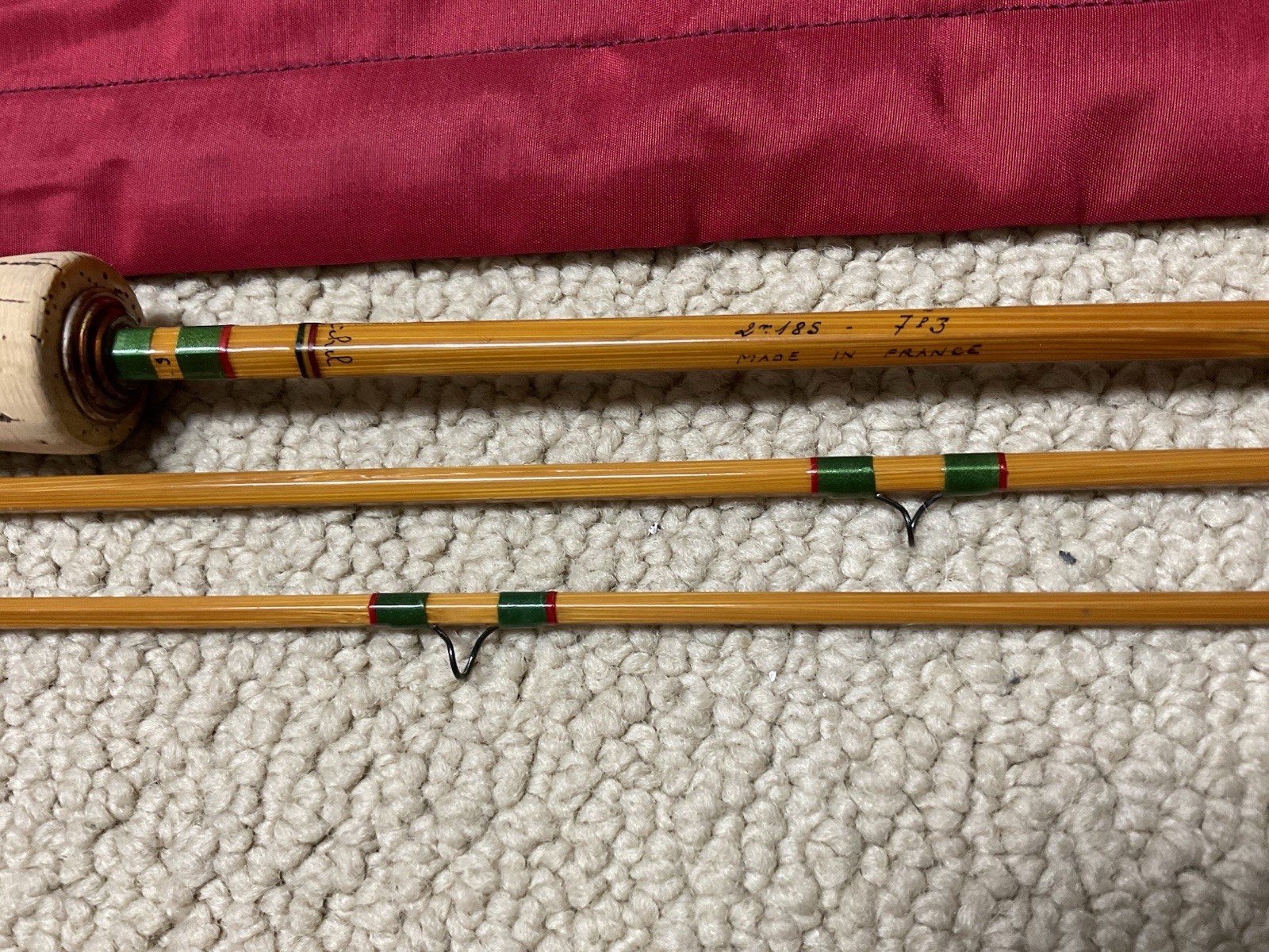 Pezon Et Michel Ritz “Super Marvel-Type Hans” Parabolic Bamboo Fly Rod 7’ 3”