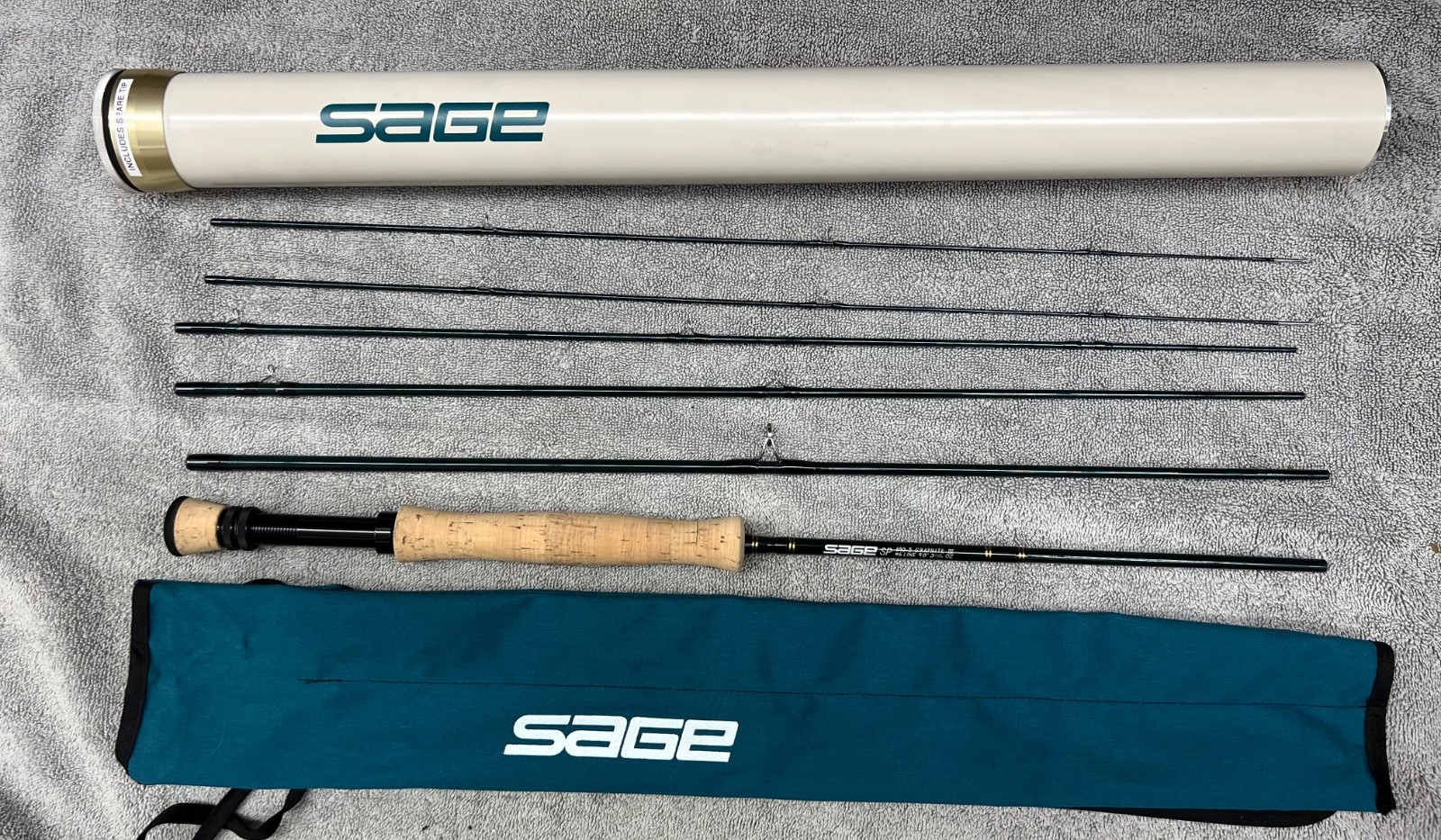 SAGE SP 690-5 Graphite IV Fly Rod 9’ 6wt 5pc 3 11/16oz with Spare Tip Section