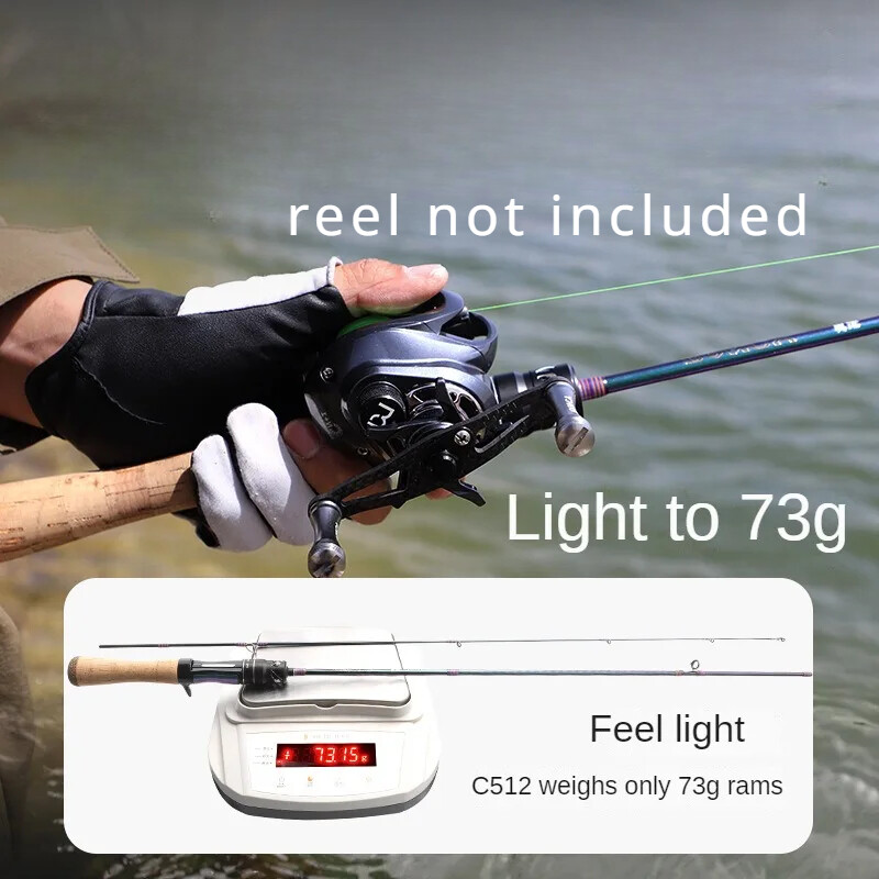 Fishing Rod Casting Rod Spinning Rod UL Carbon Fiber Fishing Rod 2 Sections Fast