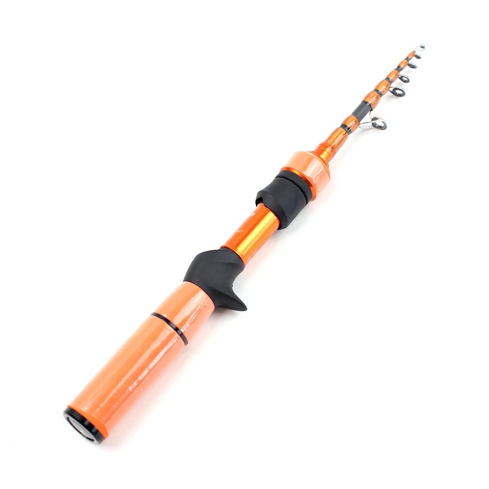 Travel Spinning Rod 5ft 5.6ft 2-6lb Telescopic Casting Rod Carbon Trout