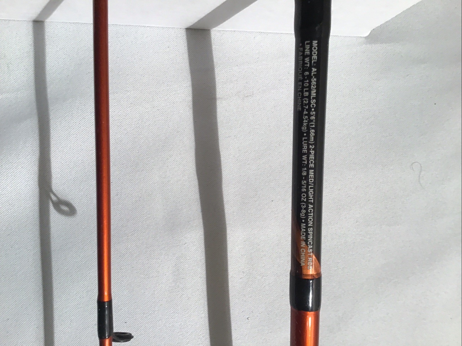 R2F Ready 2 Fish AL-562/MLSC Spin Cast Rod Slightly Used