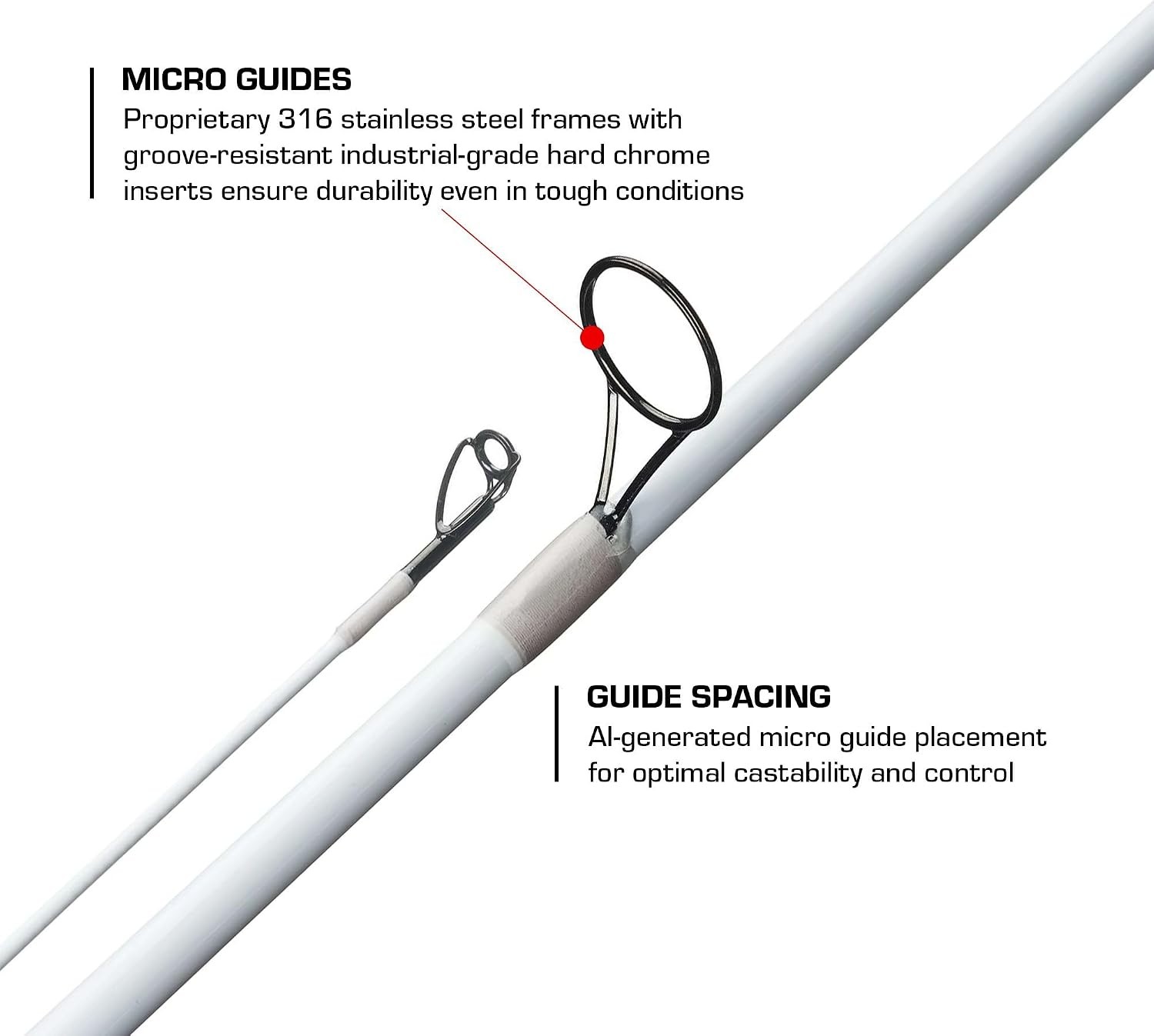 Ghost II Spinning & Casting Rods Lightweight Durable & Ultra-Sensitive