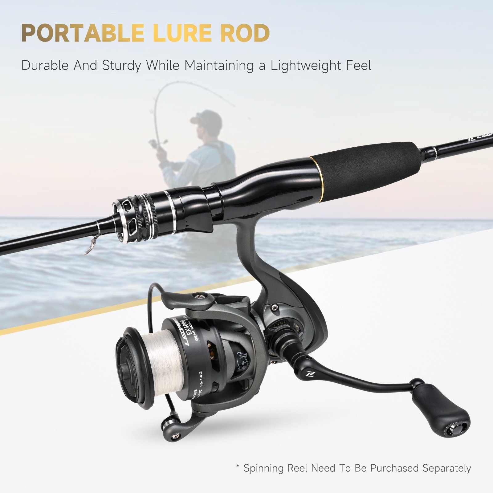 Portable Fishing Rod Carbon Fiber Ultra Light Spinning Casting Lure Fast Rods