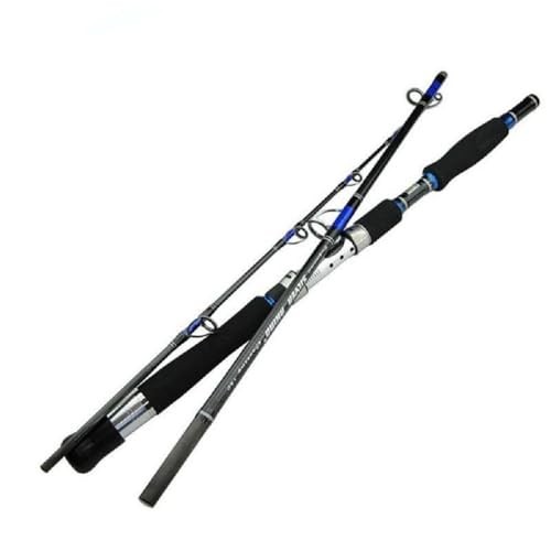 Portable Saltwater Offshore Heavy 3-Piece Spinning Rod 30-50lb Fishing Rod 6 Ft