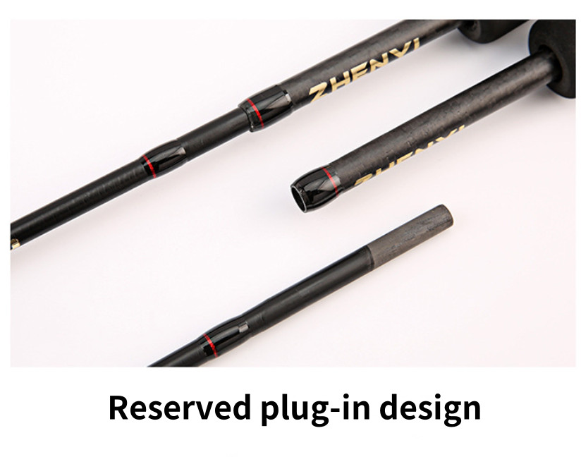 Fishing Rod Spinning Casting Carbon Fiber 5-6 Section Rod Fast Action UltraLight